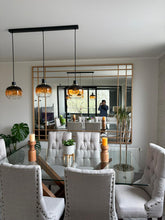 Espejo triple marco color dorado 150cm de alto x 200cm de ancho