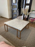 Mesa de centro mármol Carrara 90 × 90 cm
