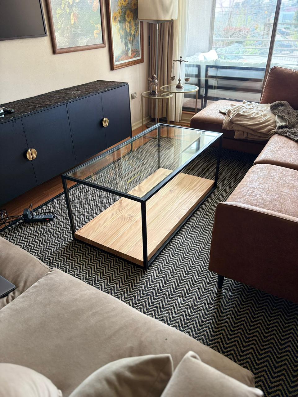 Mesa de Centro Inglesa 105 x 60 cm.