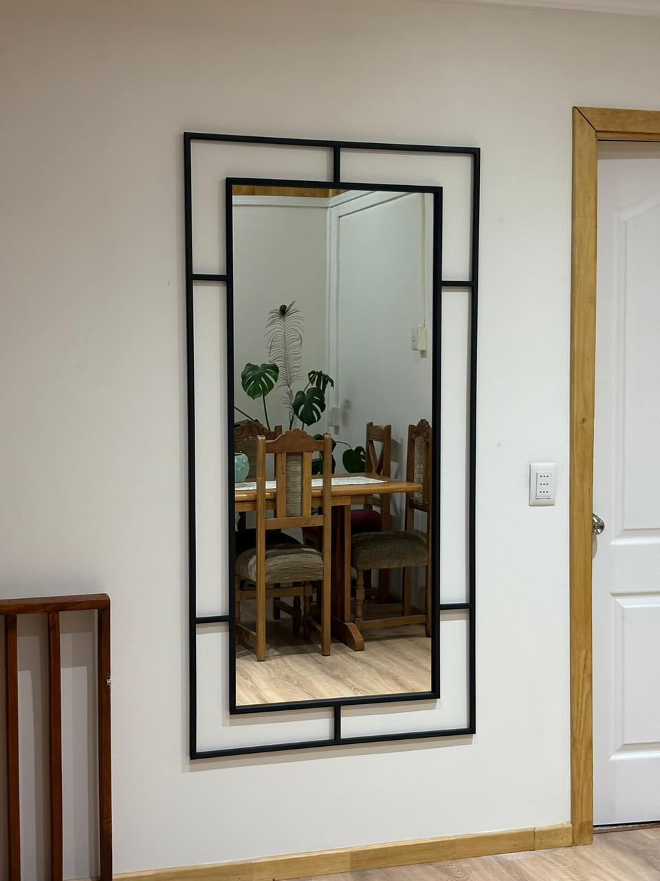 Espejo Diseño Enmarcado medidas 80 x 160cm de alto